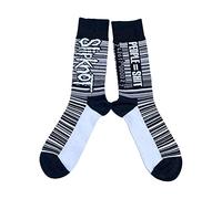 Rock Off Trade Slipknot Calcetines Barcode Band Logo Nuevo Oficial De Los Hombres Negro (Uk