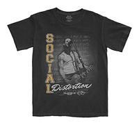 Rock Off Trade Social Distortion T Shirt Athletics Distressed Band Logo Nuevo Oficial Negro Size M