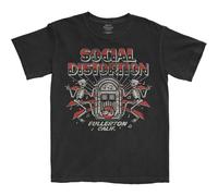 Rock Off Trade Social Distortion T Shirt Jukebox Skelly Band Logo Nuevo Oficial Negro Size XL