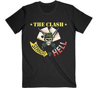 Rock Off Trade The Clash T Shirt Straight To Hell Single Band Logo Nuevo Oficial De Los Hombres Size M