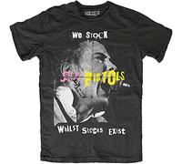Rock Off Trade The Sex Pistols T Shirt We Stock Band Logo Nuevo Oficial De Los Hombres Negro Size M