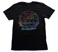 Rock Off Trade Tom Petty & The Heartbreakers T Shirt Circle Logo Nuevo Oficial Negro Size XL