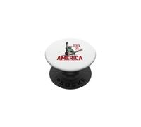 Rock On America Estatua Liberty Guitarra Rock & Roll PopSockets PopGrip Adhesivo