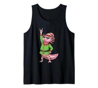 Rock On Christmas Axolotl Elf Vibes Camiseta sin Mangas