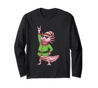 Rock On Christmas Axolotl Elf Vibes Manga Larga