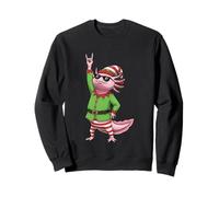 Rock On Christmas Axolotl Elf Vibes Sudadera
