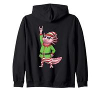 Rock On Christmas Axolotl Elf Vibes Sudadera con Capucha