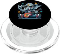 Rock On Elephant con Guitarra Estilo Fresco PopSockets PopGrip para MagSafe