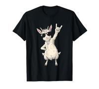 Rock On Goat - Señal de Mano con Gafas de Camiseta