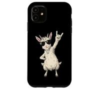 Rock On Goat - Señal de Mano con Gafas de Carcasa para iPhone 11