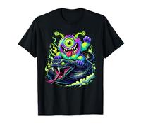 Rock on Happy Black Viper - Monster Snake Camiseta