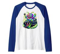 Rock on Happy Cobra - Monster Snake Camiseta Manga Raglan