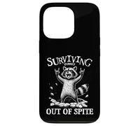 Rock On Raccoon, divertido diseño de animales de heavy rock Carcasa para iPhone 13 Pro