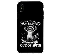 Rock On Raccoon, divertido diseño de animales de heavy rock Carcasa para iPhone XS Max