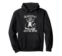 Rock On Raccoon, divertido diseño de animales de heavy rock Sudadera con Capucha