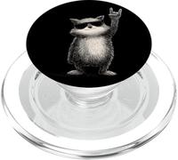 Rock On Raccoon Gafas De Sol Gesto De Mano PopSockets PopGrip para MagSafe