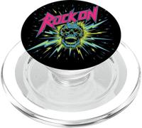 Rock On Skull Música Rock clásica Arte Retro PopSockets PopGrip para MagSafe