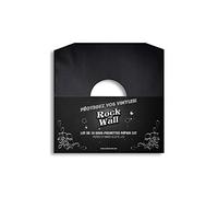 Rock on WallAR00319 Funda de Papel, LP, Negro, Paquete de 10