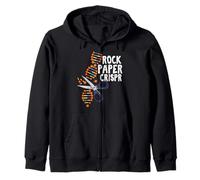 Rock Paper Crispr DNA Biólogo Ingeniería Genética Ciencia Sudadera con Capucha
