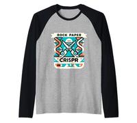 Rock Paper Crispr Genetic DNA Biology Science |- Camiseta Manga Raglan