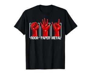 Rock Paper Heavy Metal Funny Rock Music Fan Band Musician Camiseta
