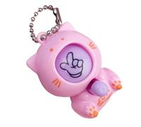 Rock Paper Scissor Keychain - 4.2cm Cartoon Animal Keyring | Cartoon Animal Keyring | Mini Keychain | Force Control Sensor Chip | Cute Random Color Pendant | Phone Keys Gift