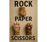 Rock Paper Scissors: 120-Page 6×9″ Blank Journal with Lifelike Cat Paw Cover