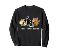 Rock Paper Scissors Cat Sudadera