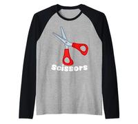 Rock Paper Scissors Group Halloween Costume tee Camiseta Manga Raglan