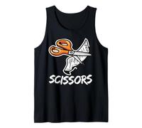 Rock Paper Scissors Group Halloween Costume tee Camiseta sin Mangas