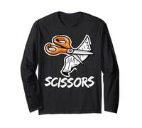 Rock Paper Scissors Group Halloween Costume tee Manga Larga