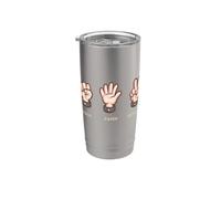 Rock Paper Scissors Group Halloween Costume Tee Vaso térmico de acero inoxidable de doble pared