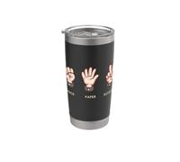 Rock Paper Scissors Group Halloween Costume Tee Vaso térmico de acero inoxidable de doble pared
