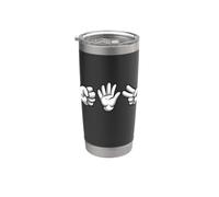 Rock Paper Scissors Group Halloween Costume Tee Vaso térmico de acero inoxidable de doble pared