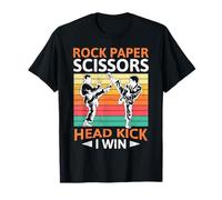 Rock Paper Scissors Head Kick I Gano artes marciales Taekwondo Camiseta