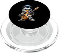 Rock Penguin Bassist Mohawk Gafas de Sol Amante de la música PopSockets PopGrip para MagSafe