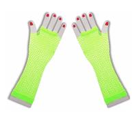 Rock Punk Rock Guantes Cortos de Rejilla 1 par de Colores neón Manopla de Malla sin Dedos para Fiesta de Cosplay Fiesta de Navidad Guantes Cortos de Rejilla