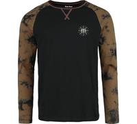 Rock Rebel by EMP Hombre Camiseta Manga Larga Negro/Beige L