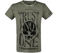 Rock Rebel by EMP Hombre Camiseta Verde con Estampado XL
