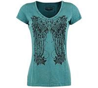 Rock Rebel by EMP Mujer Camiseta Azul Rocky XL