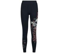 Rock Rebel by EMP Mujer Leggins Leggings with Skull Print Negro XL