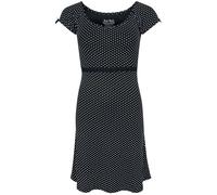 Rock Rebel by EMP Mujer Vestido Negro con Lazo y Cinturon S
