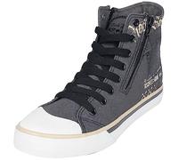 Rock Rebel by EMP Unisex Zapatillas Grises con Estampado EU38