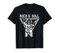 Rock & Roll Astronauta Guitarra Space Vibes Camiseta