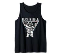 Rock & Roll Astronauta Guitarra Space Vibes Camiseta sin Mangas