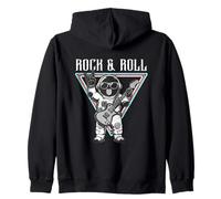 Rock & Roll Astronauta Guitarra Space Vibes Sudadera con Capucha