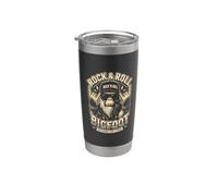 Rock & Roll Bigfoot La leyenda vive para el rock vintage Vaso térmico de acero inoxidable de doble pared