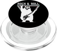 Rock & Roll Cat Tocando la Guitarra PopSockets PopGrip para MagSafe