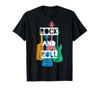 Rock & Roll Colorful Rocker Concierto Infantil Camiseta