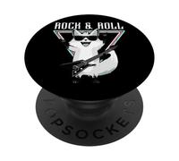 Rock & Roll Cool Cat Vibes PopSockets PopGrip Adhesivo